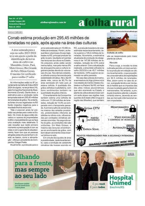 A FOLHA RURAL - Maio de 2024 / Páginas 12 e 13;