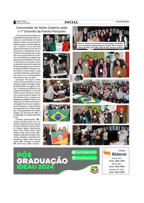 COLUNA SOCIAL / Anissara Zir - Edição de 07 de junho de 2024 - páginas 5, 6 e 7.