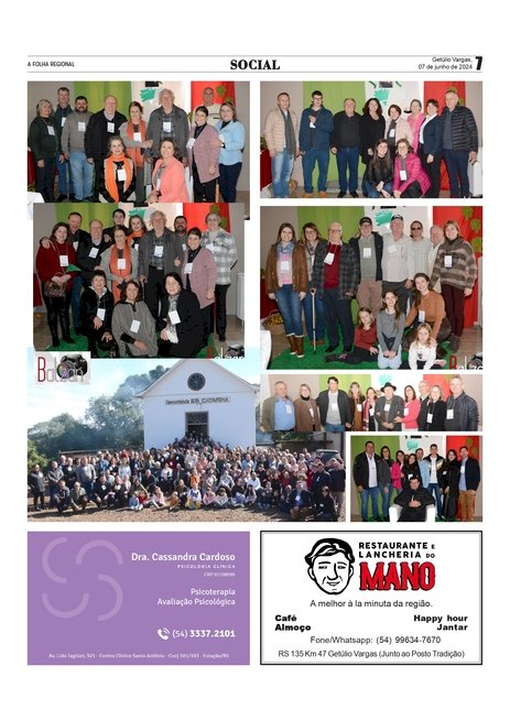 COLUNA SOCIAL / Anissara Zir - Edição de 07 de junho de 2024 - páginas 5, 6 e 7.