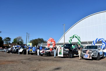 Candidatas à Rainha de Getúlio Vargas encantam na carreata pelas principais ruas e avenidas da cidade