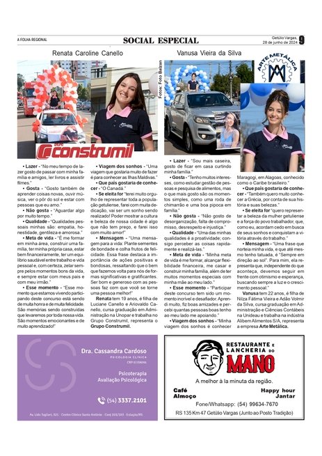 Especial  Soberanas dos 90 anos e Expo Getúlio Vargas 2024 - Entrevista com as candidatas  Renata Caroline Canello e Vanusa Vieira da Silva