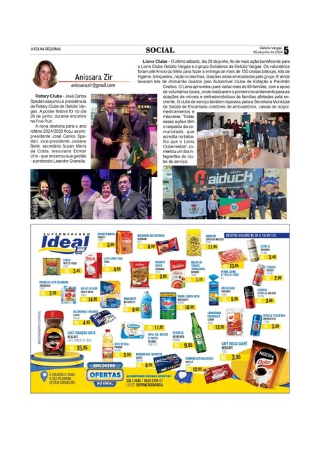 Coluna Social - Anissara Zir / Alguns registros do baile de coroação das Soberanas dos 90 anos do município e da Expo Getúlio Vargas 2024