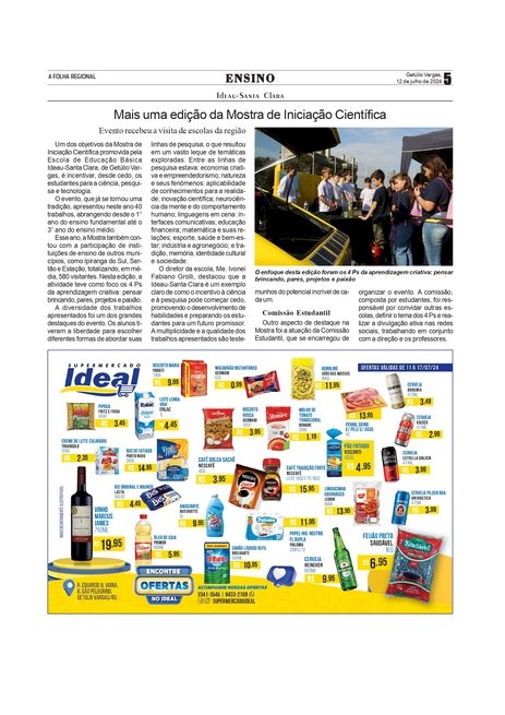 Ideau - Santa Clara - Mais uma edição da Mostra de Iniciação Científica