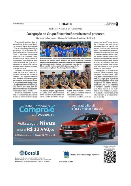 Delegação do Grupo Escoteiro Bororós estará presente  Jamboree Nacional