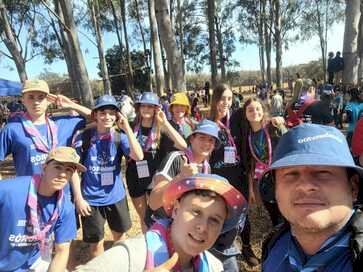 Escoteiros Bororós presentes no Jamboree Nacional que esta sendo realizado em Barretos (SP)