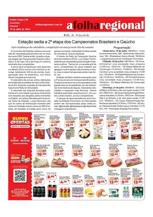 Rally de Velocidade - Estação sedia a 2ª etapa dos Campeonatos Brasileiro e Gaúcho