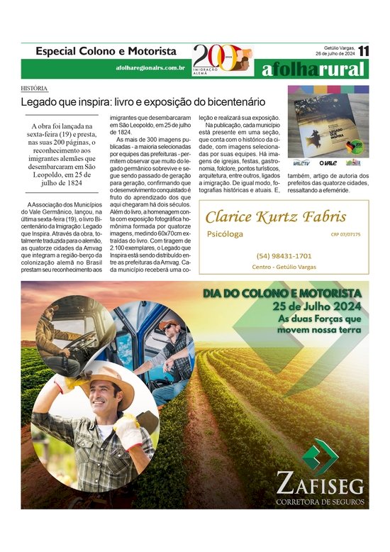Legado que inspira: livro e exposição do bicentenário