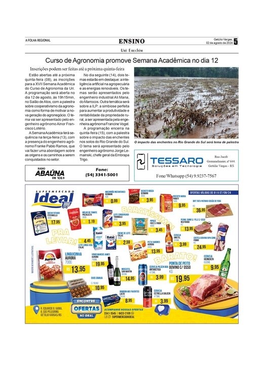 Uri Erechim - Curso de Agronomia promove Semana Acadêmica no dia 12