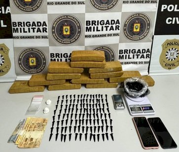 Ação conjunta apreende quase 10 quilos de maconha em Erechim