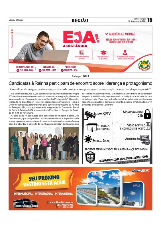 Frinape 2024 - Candidatas à Rainha participam de encontro sobre liderança e protagonismo