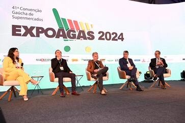 “Superação: essa é a nossa marca” foi o painel de abertura da Expoagas 2024, com lideranças empresariais gaúchas