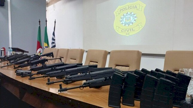 Polícia Civil realiza uma das maiores apreensões de fuzis do RS