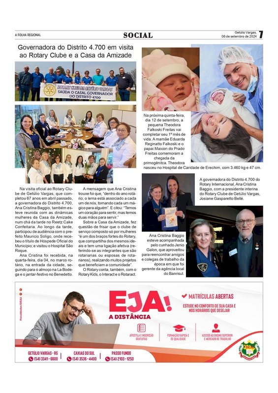 COLUNA SOCIAL - Por Anissara Zir / Edição do dia 06 de setembro de 2024.