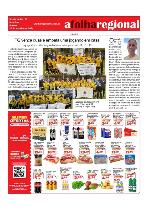 TG vence duas e empata uma jogando em casa