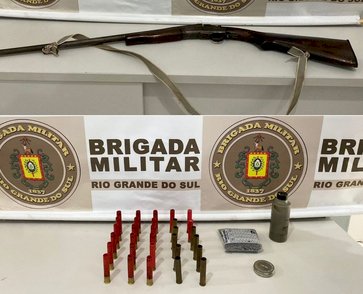Apreensão de arma e munições em Paulo Bento