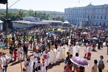 Fieis participaram de Romaria em Marcelino Ramos neste final de semana