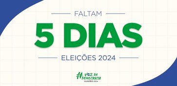Faltam 5 dias: eleitores não podem ser presos a partir de hoje (1º)
