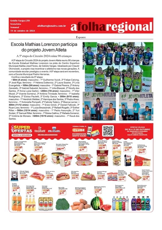 Escola Mathias Lorenzon participa do projeto Jovem Atleta