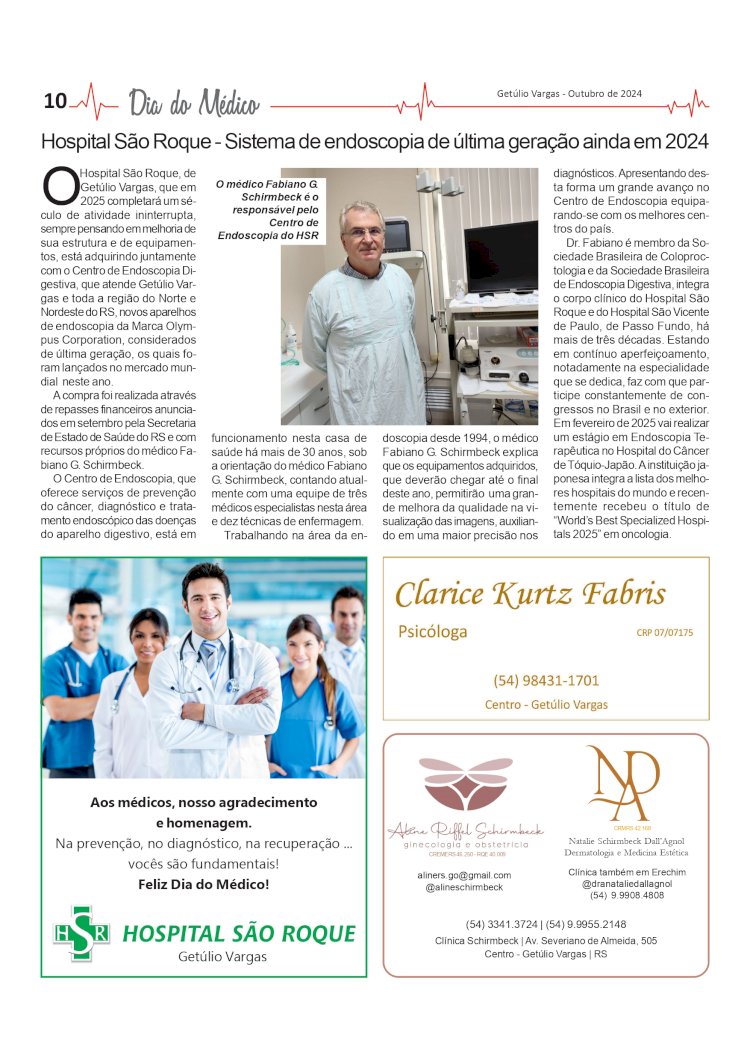 Guia da Saúde – Especial Dia do Médico - Hospital São Roque / Sistema de endoscopia de última geração ainda em 2024