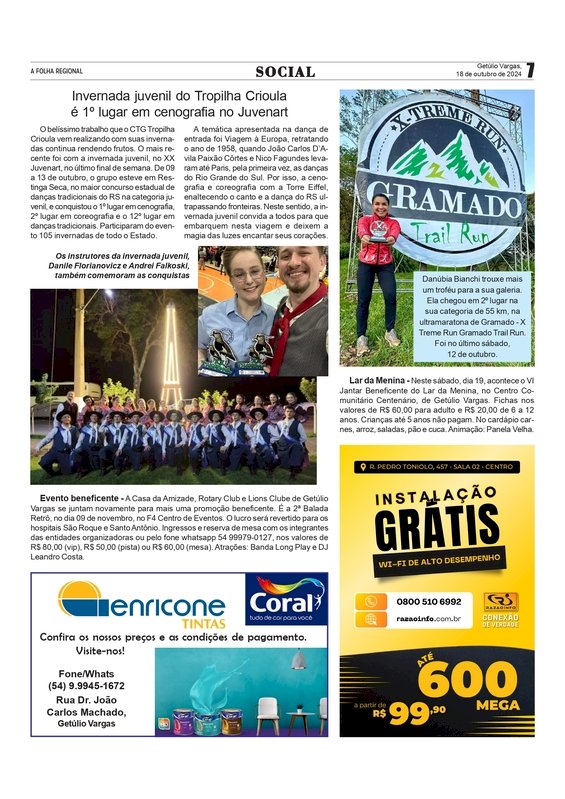 Coluna Social - por Anissara Zir / Edição de 18 de outubro de 2024