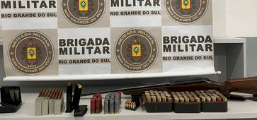 Polícia apreende arma e munições em ocorrência de violência doméstica