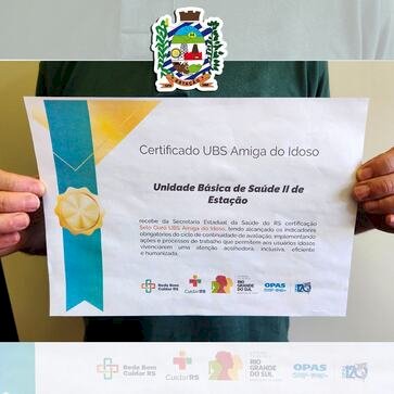 Estação - UBS II é Selo Ouro UBS Amiga do Idoso