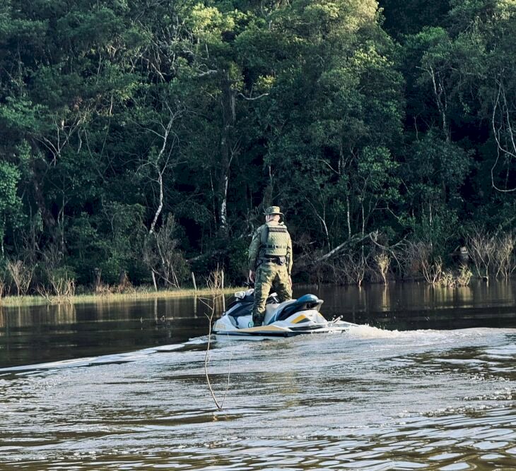 Brigada apreende equipamento utilizado para a pesca predatória