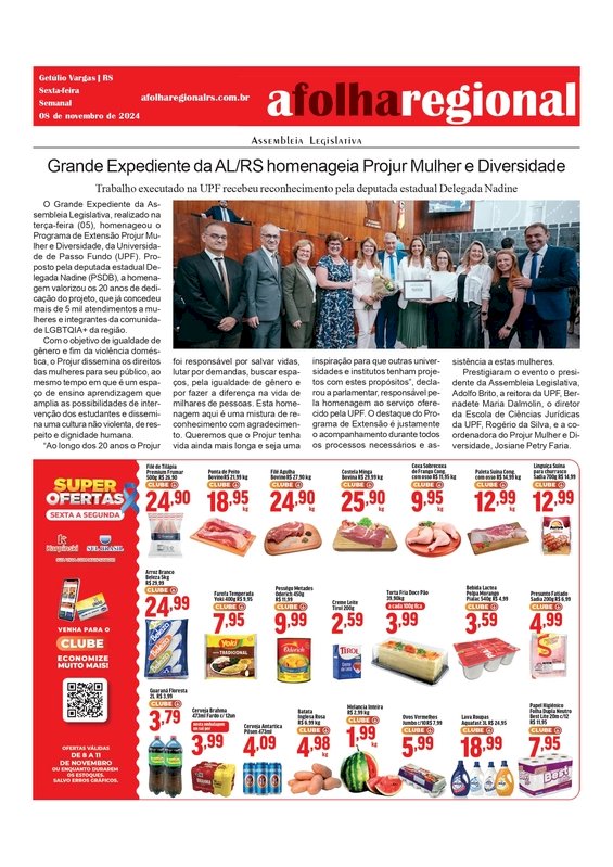 Grande Expediente da AL/RS homenageia Projur Mulher e Diversidade
