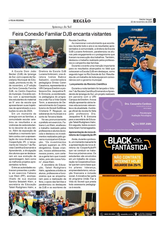 Ipiranga do Sul - Feira Conexão Familiar DJB encanta visitantes