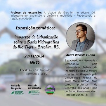 UFFS discute impactos da urbanização na Bacia Hidrográfica do Rio Tigre