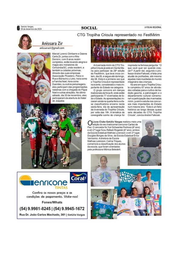 Social, por Anissara Zir. Edição do dia 06 de dezembro de 2024.