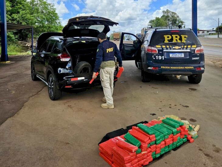 Casal paraguaio é preso com 108 quilos de maconha em Sarandi