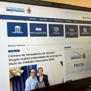 Câmara de Vereadores de Getúlio Vargas apresenta novo visual e funcionalidades aprimoradas no site institucional