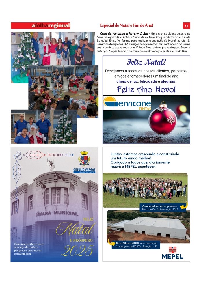 ESPECIAL NATAL 2024 - Casa da Amizade e Rotary Clube