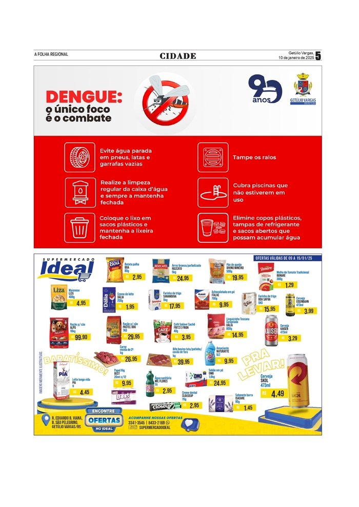 DENGUE - O ÚNICO FOCO É O COMBATE