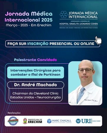 Erechim - Jornada Médica Internacional 2025 acontece de 12 a 14 de março