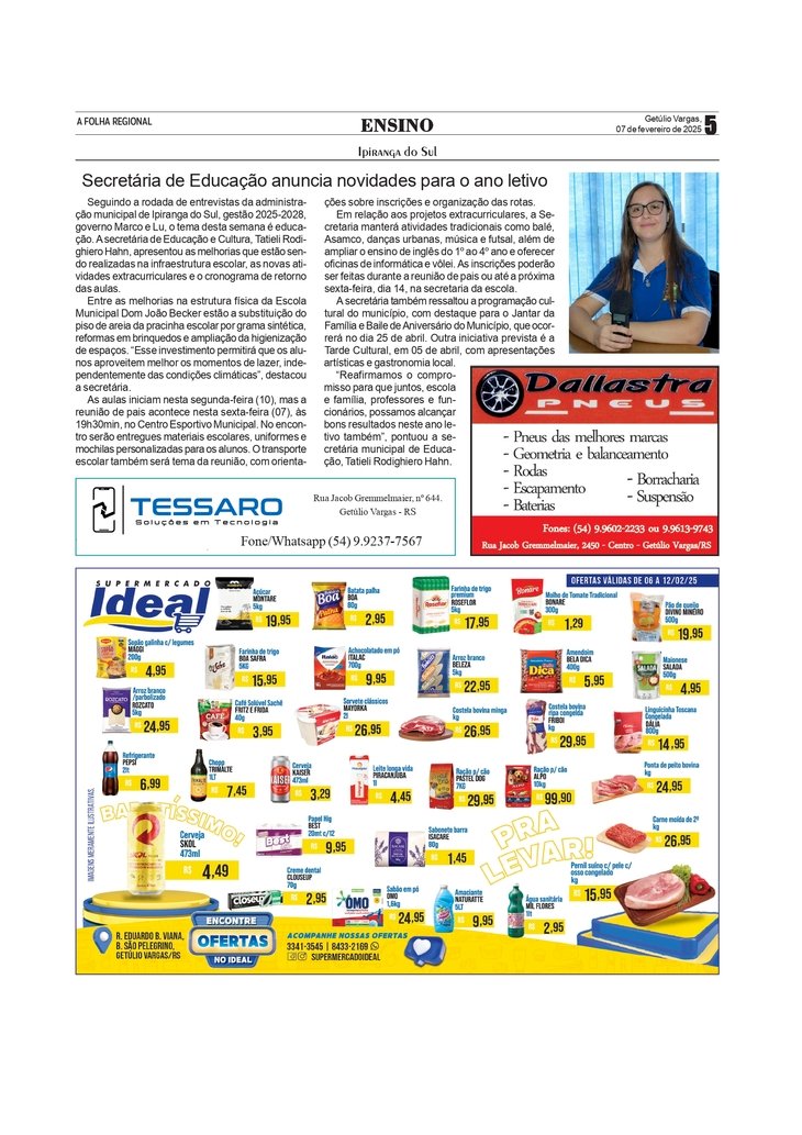 Secretária de Educação de Ipiranga do Sul anuncia novidades para este ano letivo