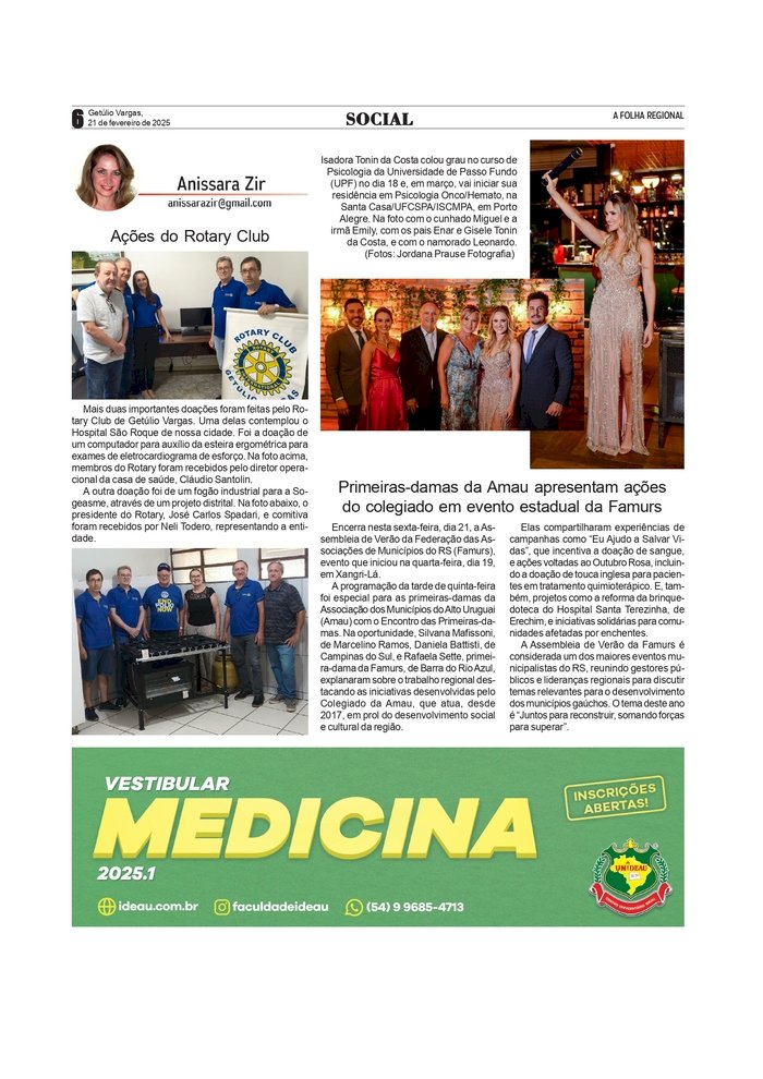 SOCIAL – por Anissara Zir. Edição de 21 02 2025