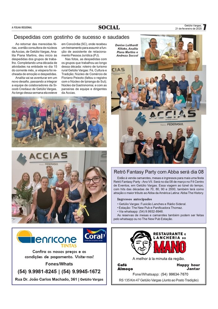 SOCIAL – por Anissara Zir. Edição de 21 02 2025