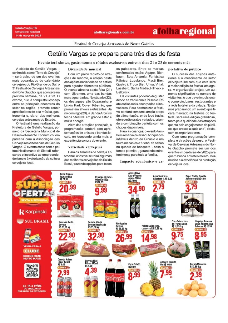 Festival de Cervejas Artesanais do Norte Gaúcho será no próximo final de semana 