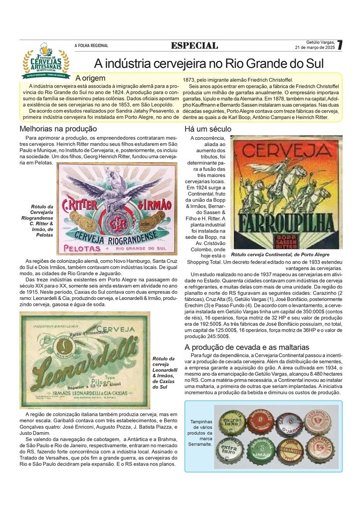 Especial - A indústria cervejeira no Rio Grande do Sul
