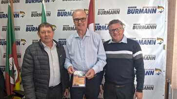Prefeito Irson Milani participa de audiência no BNDES e visita gabinete do deputado Gerson Burmann em Porto Alegre