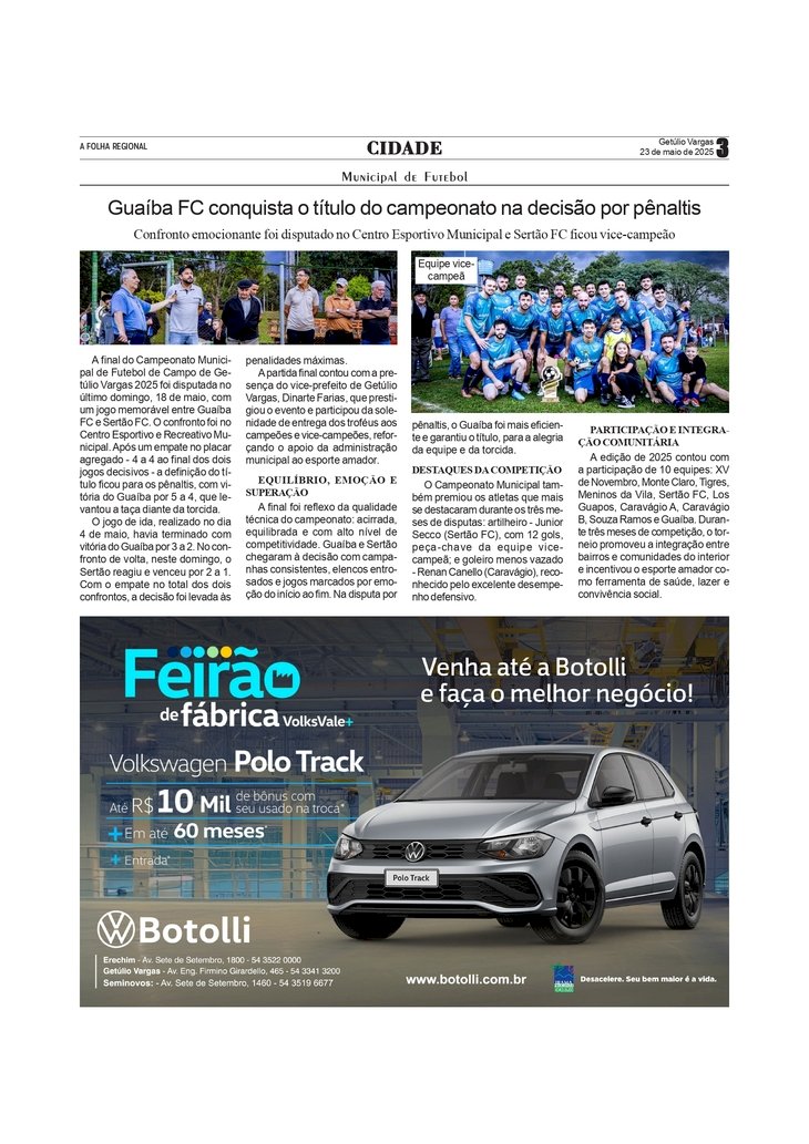 Guaíba FC conquista o título do campeonato na decisão por pênaltis