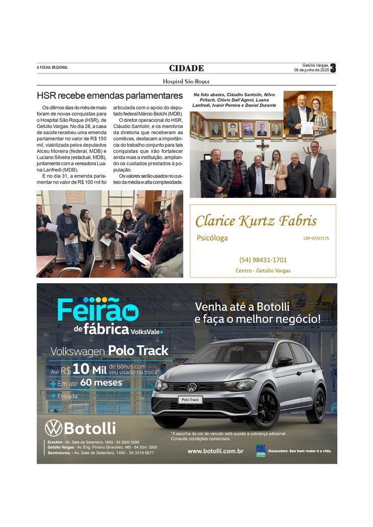 Hospital São Roque recebe emendas parlamentares