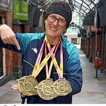 Sandra Mara Bortoli, de Erebango, é destaque na Maratona e Meia Maratona de Porto Alegre