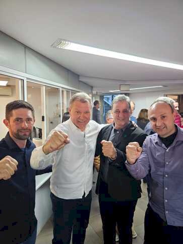 Prefeito Marco Sana participa de ato em defesa da securitização e entrega ofício sobre a Transbrasiliana em Porto Alegre