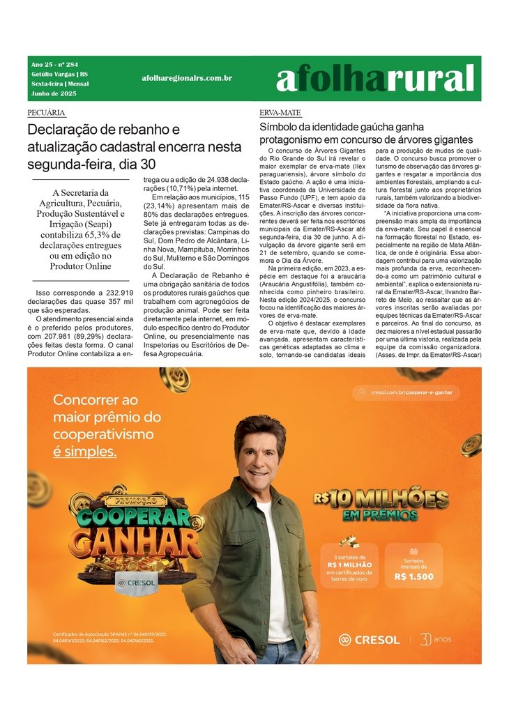 A FOLHA RURAL – Junho de 2025.