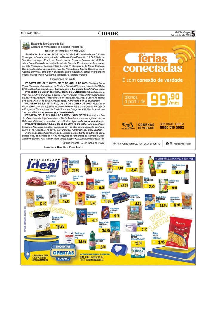 Boletim Informativo da Câmara de Floriano Peixoto