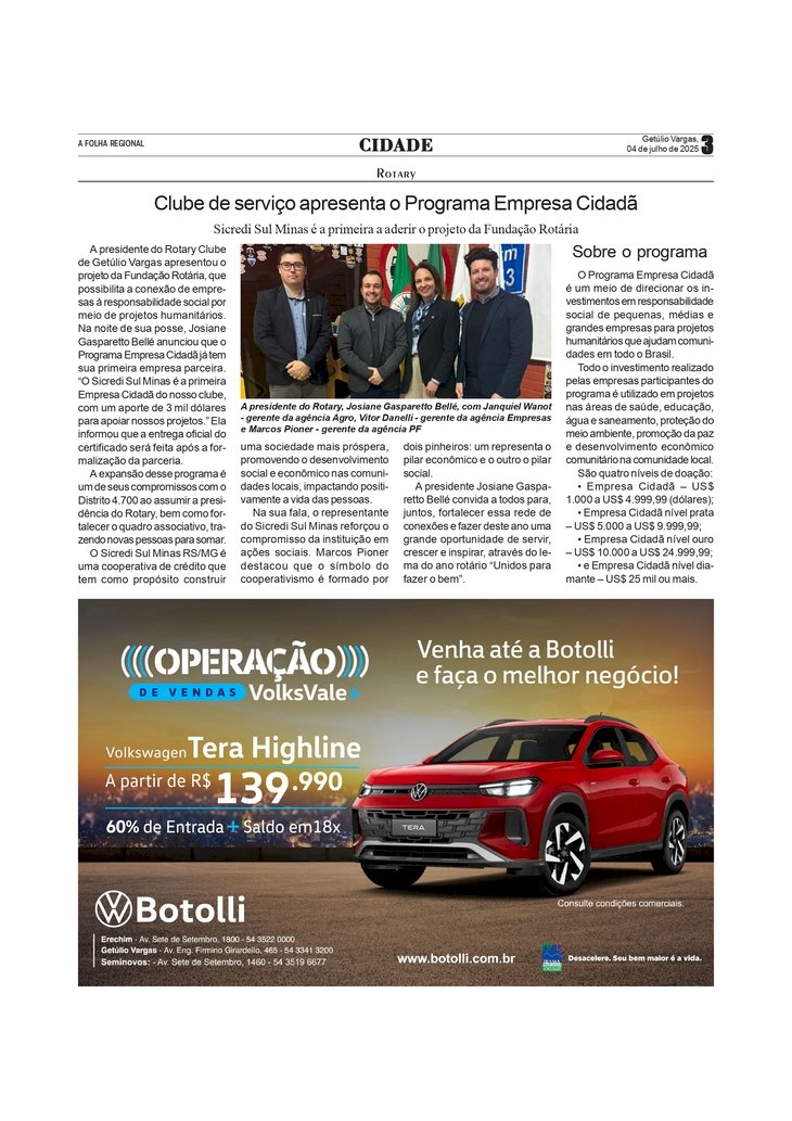 Rotary - Clube de serviço apresenta o Programa Empresa Cidadã