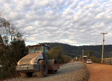 Pavimentação da ERS-491 avança e transforma realidade em Marcelino Ramos